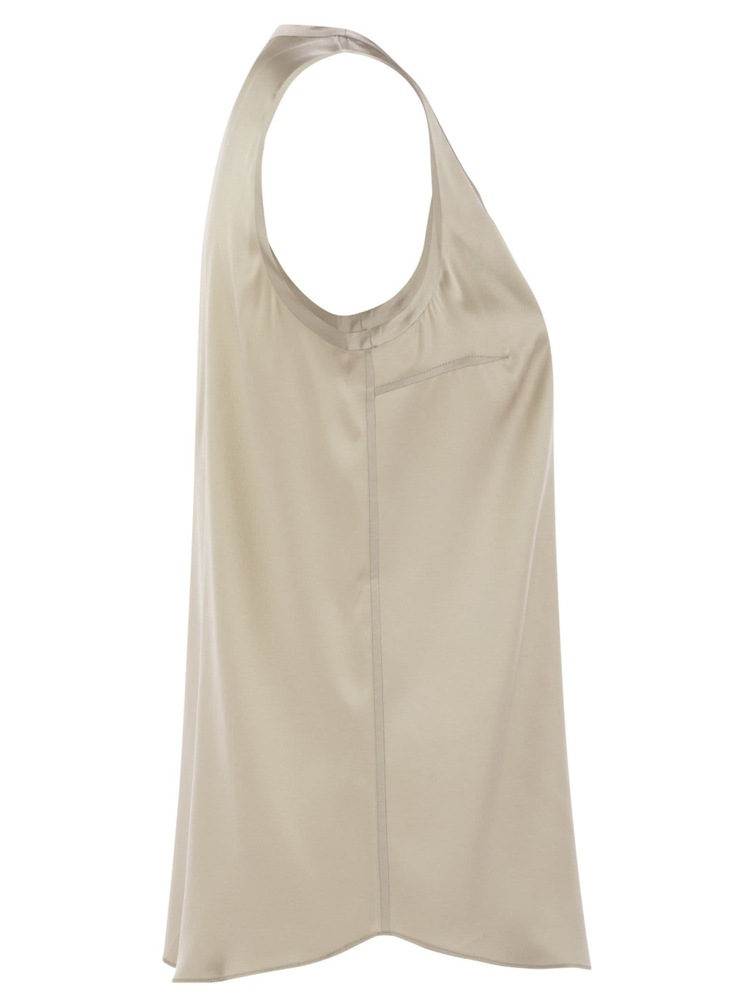 Brunello Cucinelli Women Stretch Silk Satin Top