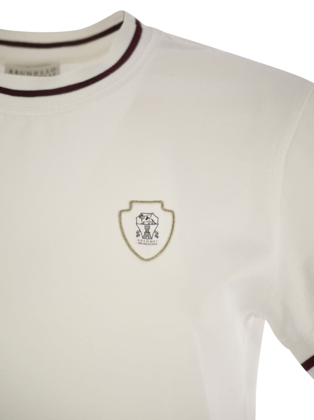 Brunello Cucinelli Women Cotton Jersey T-Shirt With Logo