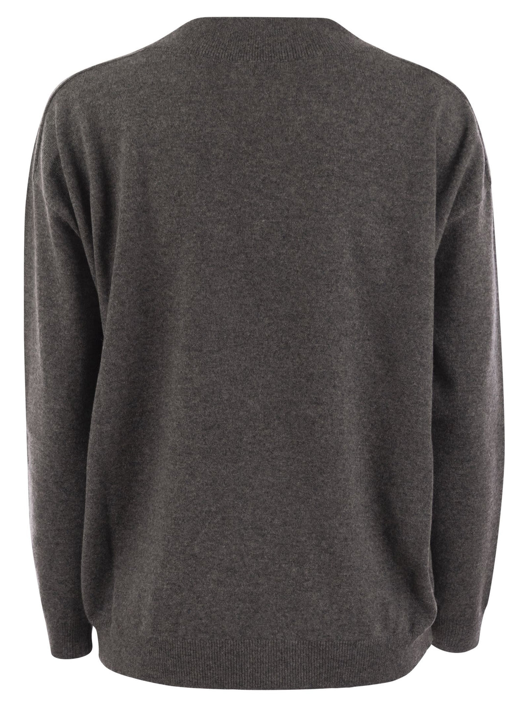 Brunello Cucinelli Women Cashmere Sweater With Shiny Neckline