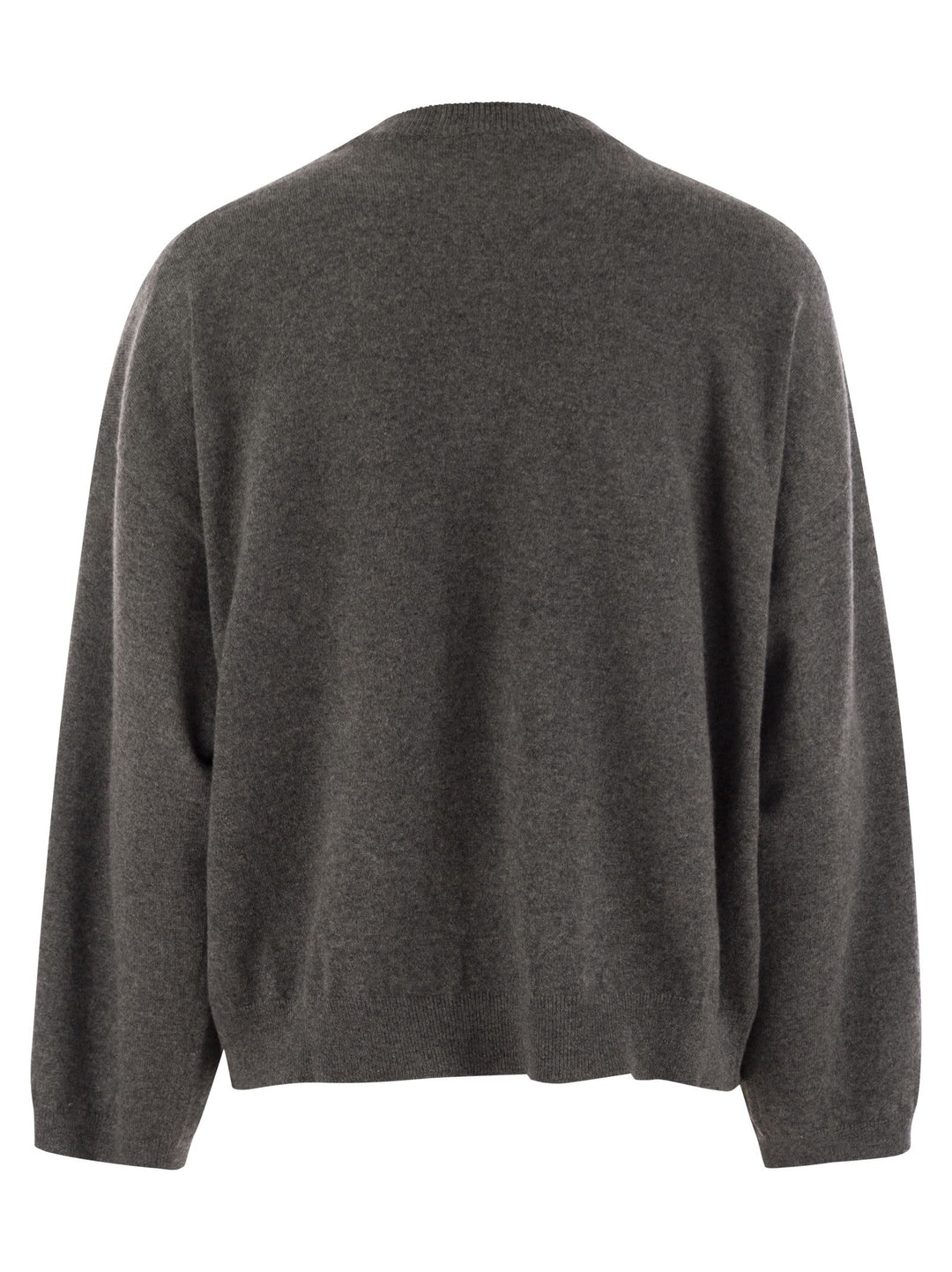 Brunello Cucinelli Women Cashmere Sweater With Breast Pocket And Necklace