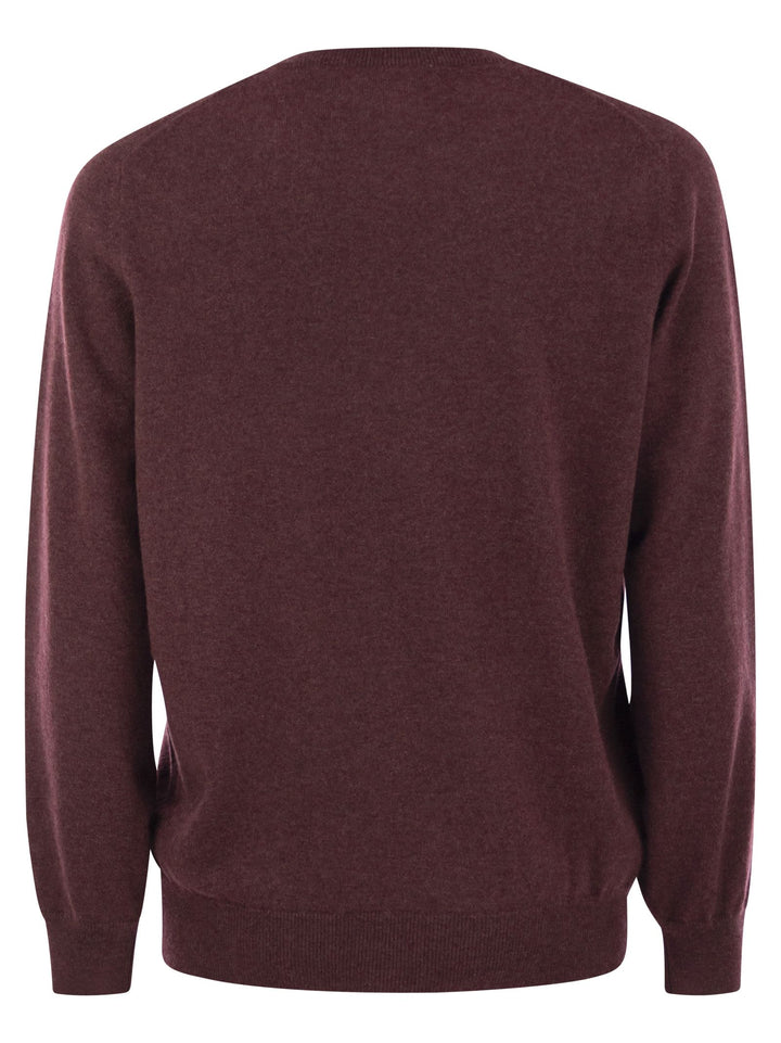Brunello Cucinelli Men Pure Cashmere Crew-Neck Sweater