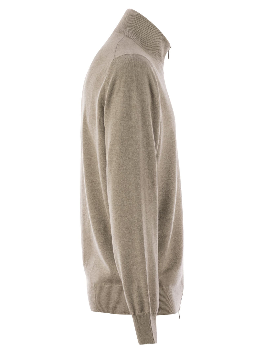 Brunello Cucinelli Men High-Necked Cashmere Cardigan With Zip