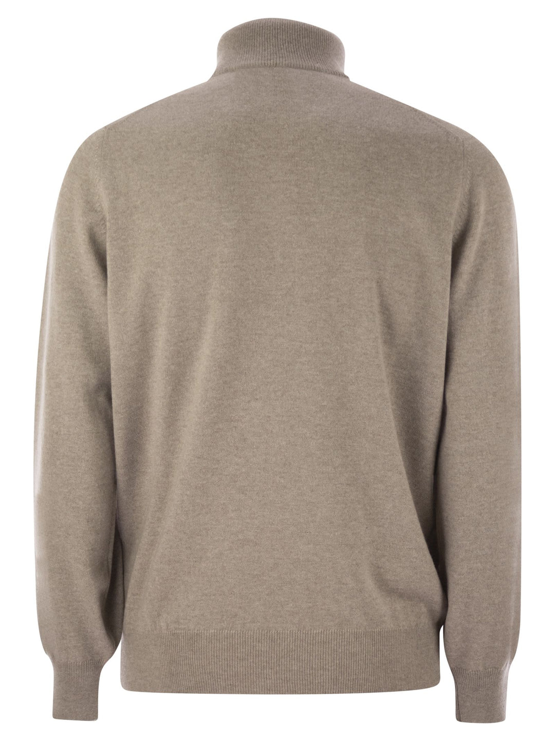 Brunello Cucinelli Men Cashmere Turtleneck Sweater With Zipper