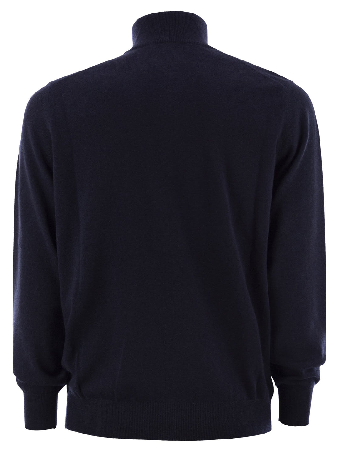 Brunello Cucinelli Men Cashmere Turtleneck Sweater With Zipper