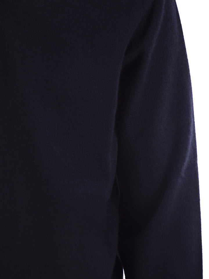 Brunello Cucinelli Men Cashmere Turtleneck Sweater With Zipper