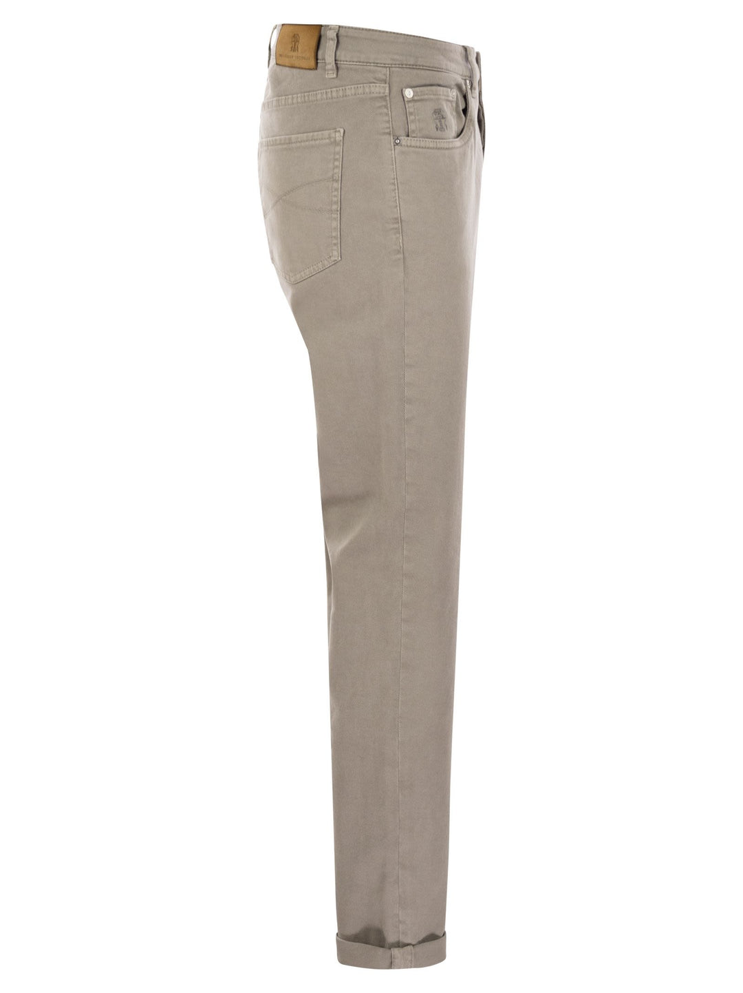 Brunello Cucinelli Men Five-Pocket Traditional Fit Trousers In Light Comfort-Dyed Denim
