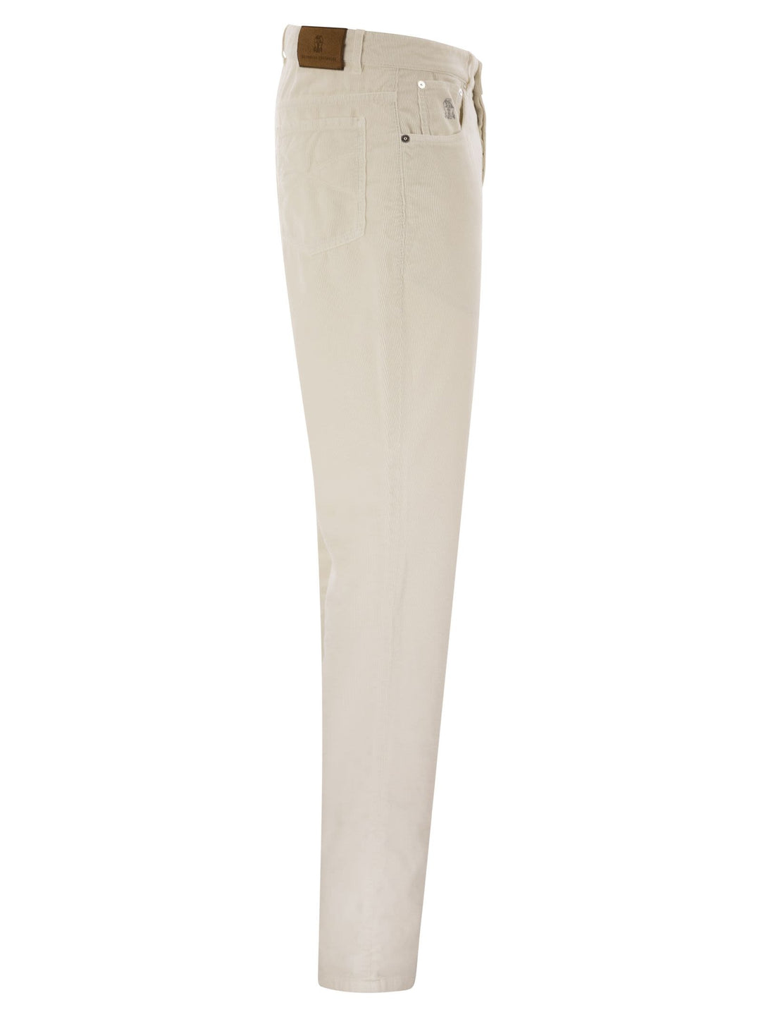 Brunello Cucinelli Men Five-Pocket Italian Fit Trousers In Garment Dyed Cotton Corduroy