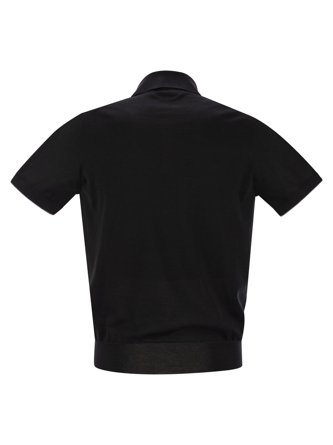 Brunello Cucinelli Men Lightweight Cotton Knit Polo Shirt