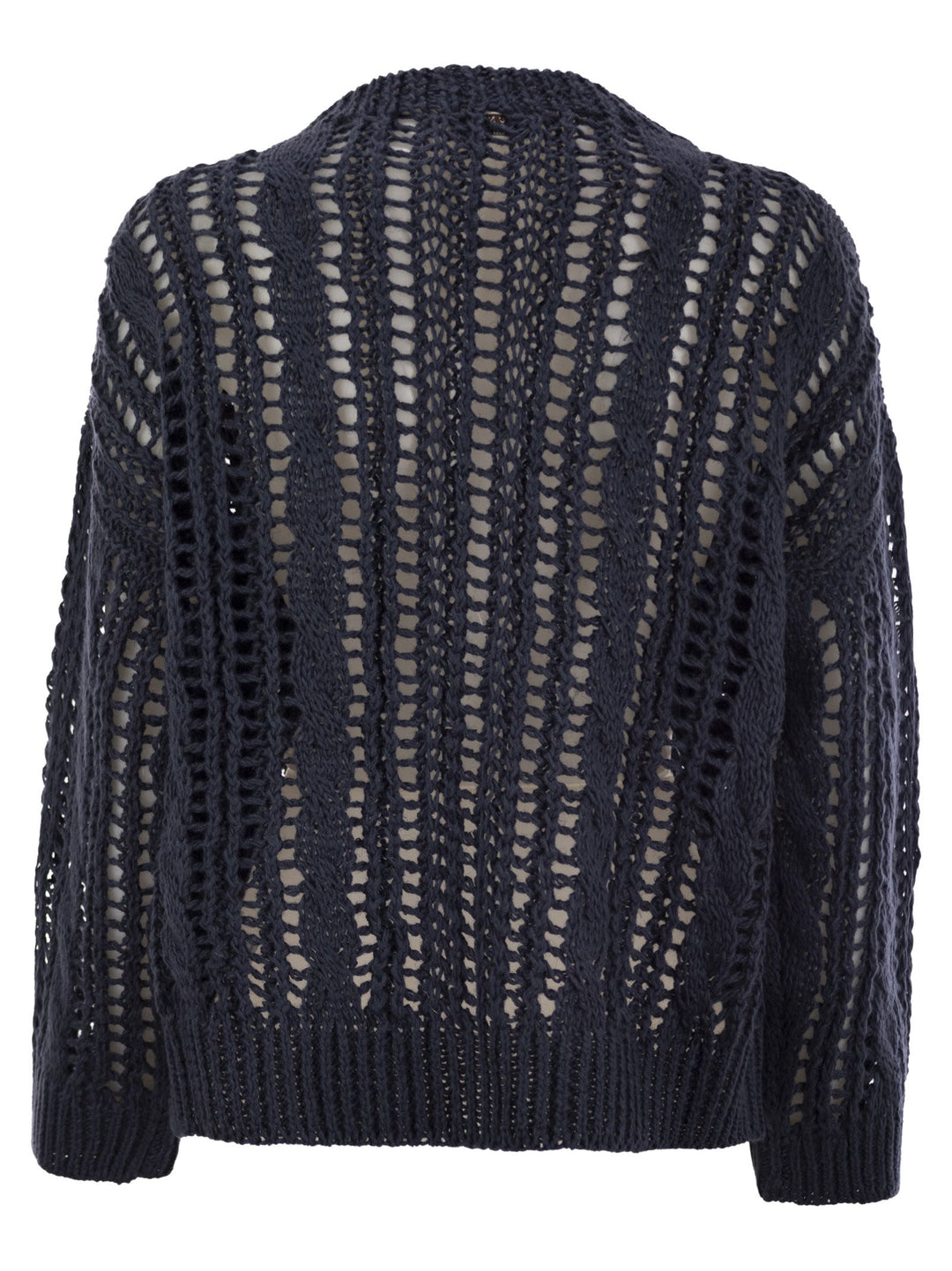 Brunello Cucinelli Women Cable & Mesh Jute And Cotton Jersey