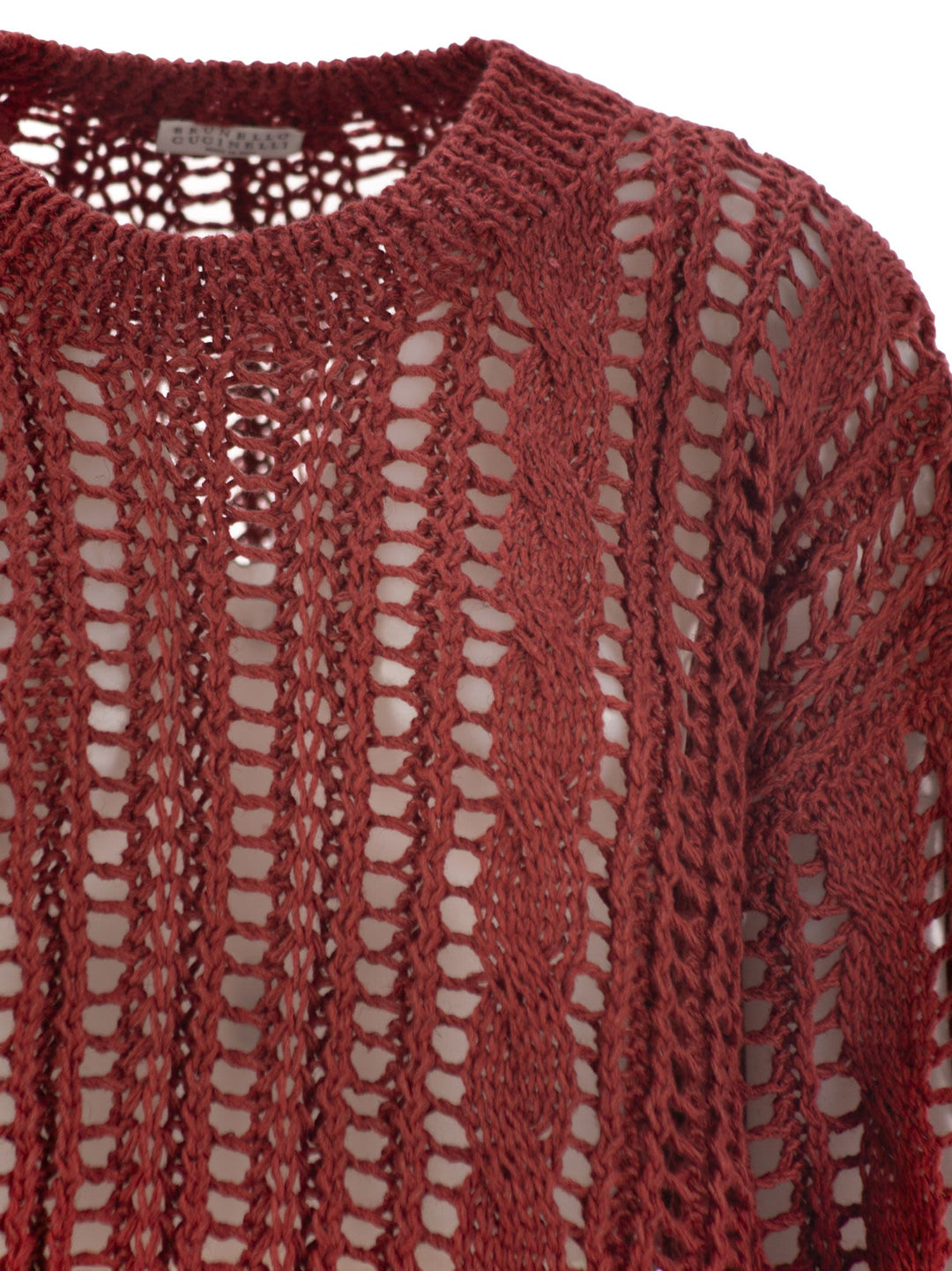 Brunello Cucinelli Women Cable & Mesh Jute And Cotton Jersey