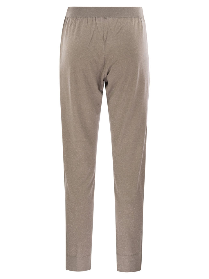Brunello Cucinelli Women Sparkling Lightweight Cashmere And Silk Trousers