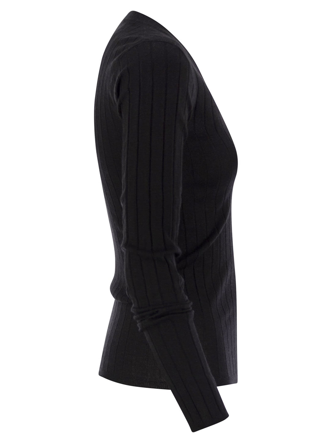 Brunello Cucinelli Women Lightweight Cashmere And Silk Broad Rib Sweater