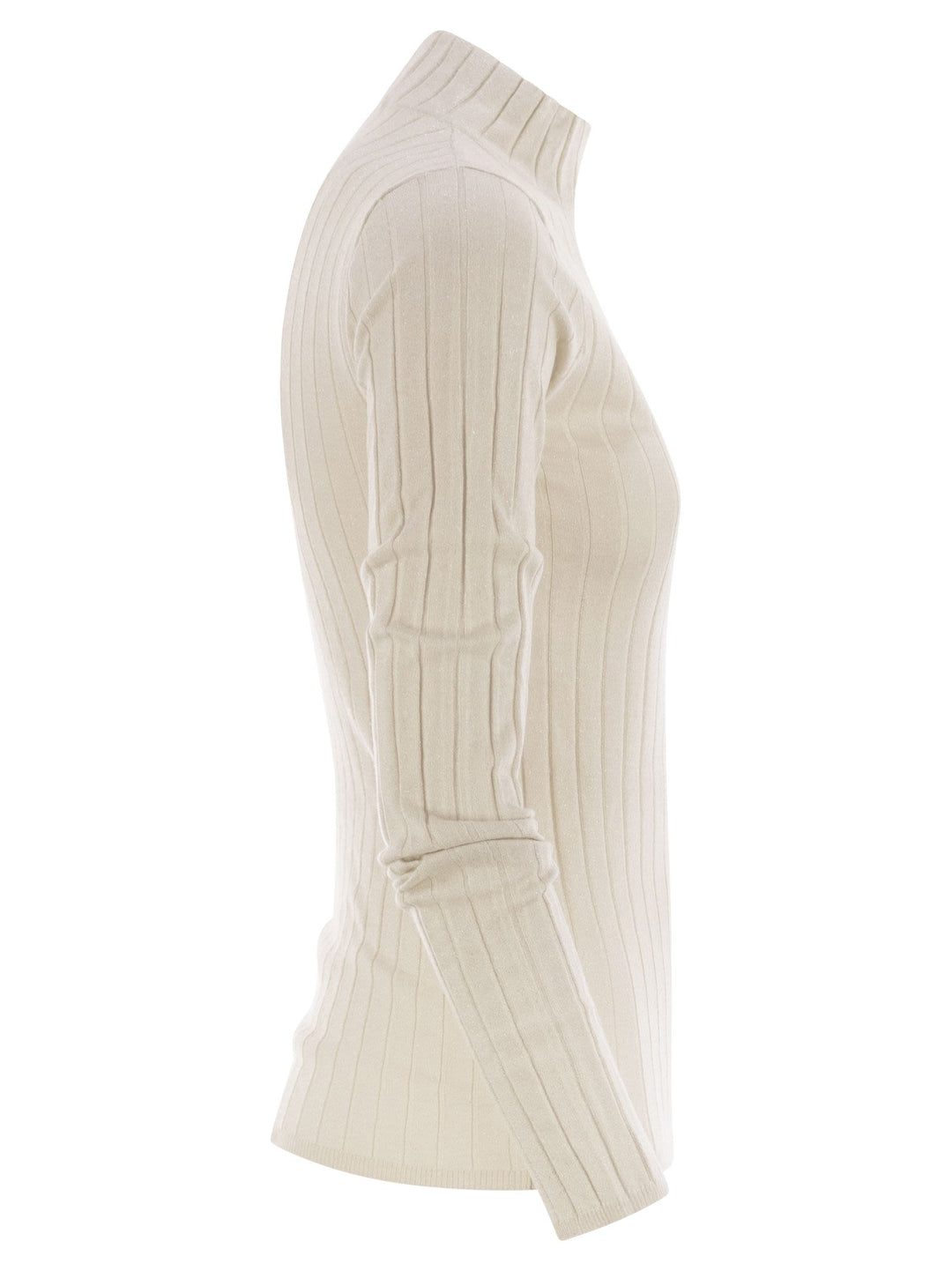 Brunello Cucinelli Women Lightweight Cashmere And Silk Broad Rib Sweater