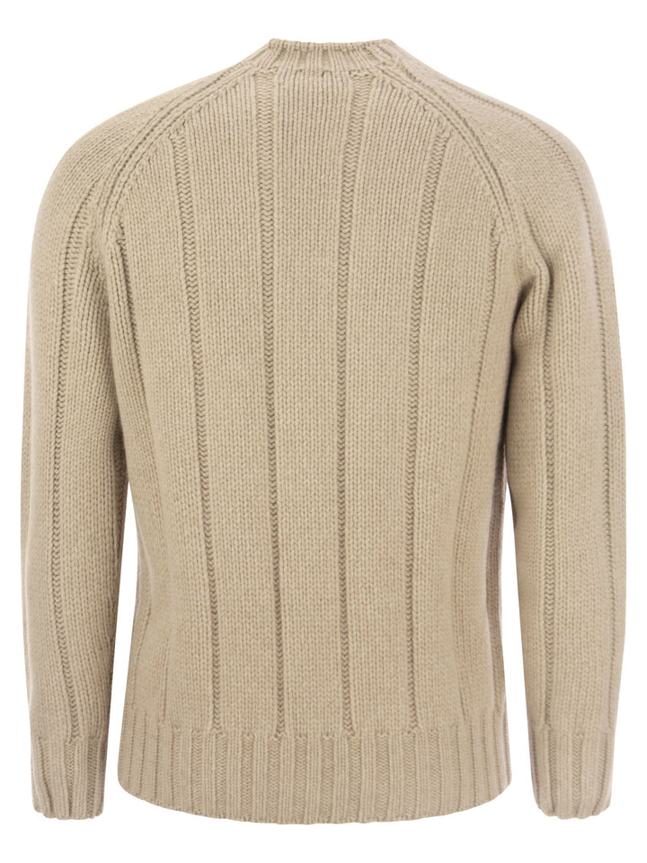 Brunello Cucinelli Men Flat-Ribbed Cashmere Sweater