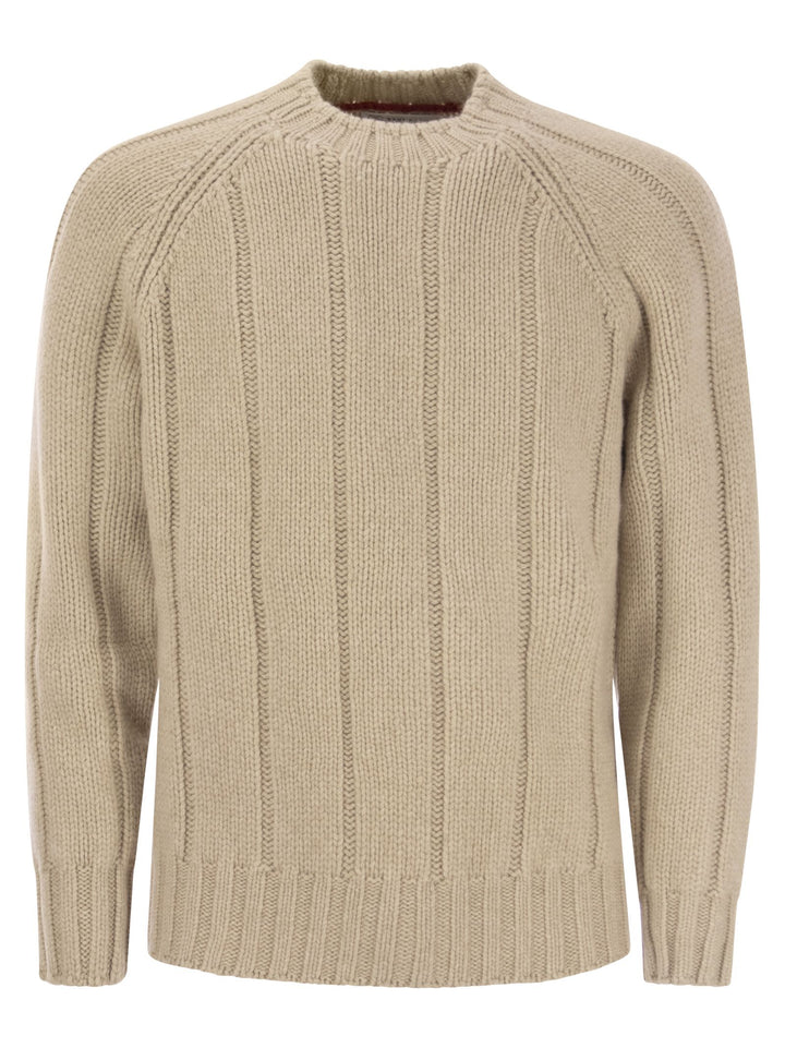 Brunello Cucinelli Men Flat-Ribbed Cashmere Sweater