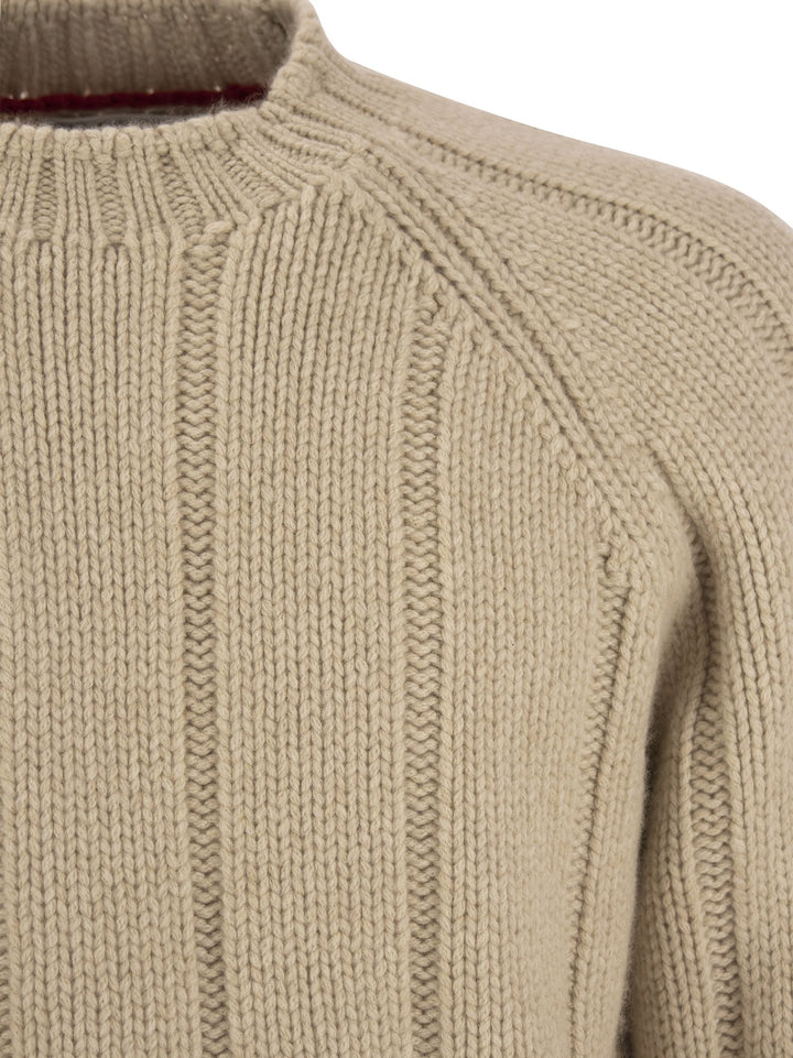 Brunello Cucinelli Men Flat-Ribbed Cashmere Sweater