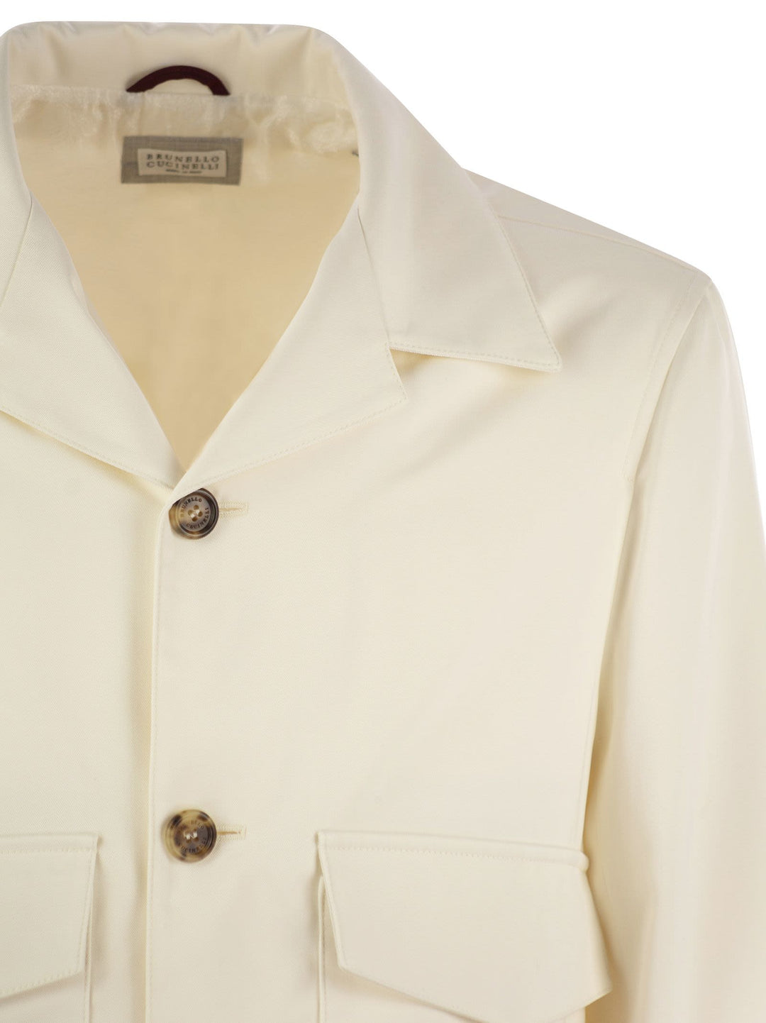 Brunello Cucinelli Men Silk Outerwear With Patch Pockets