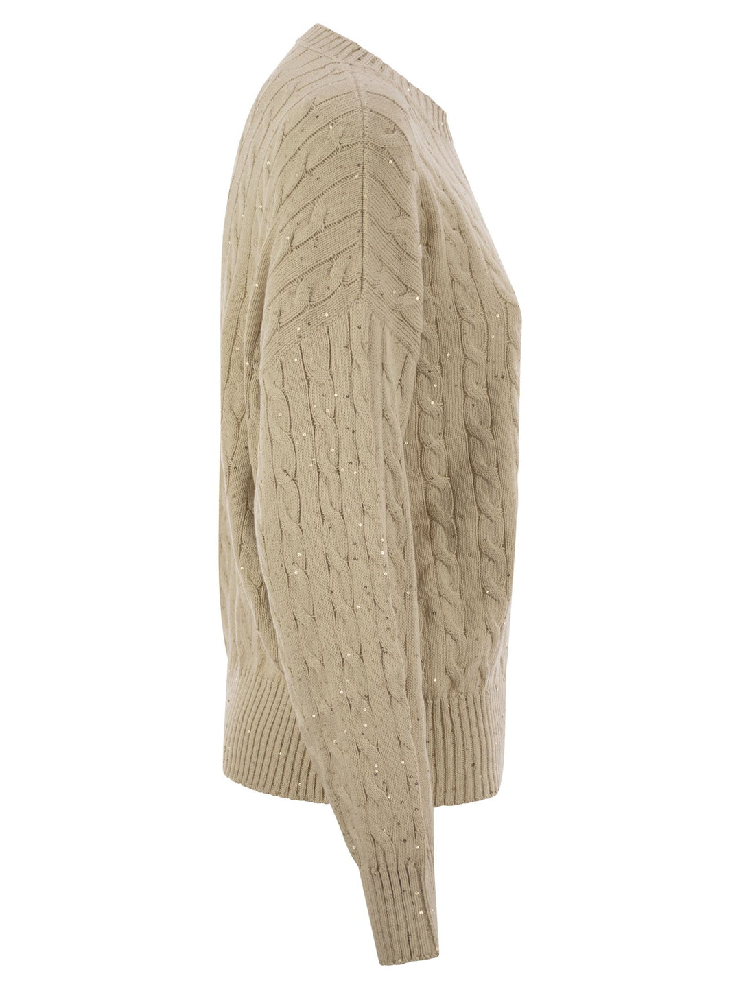 Brunello Cucinelli Women Dazzling Cables Cotton Jersey