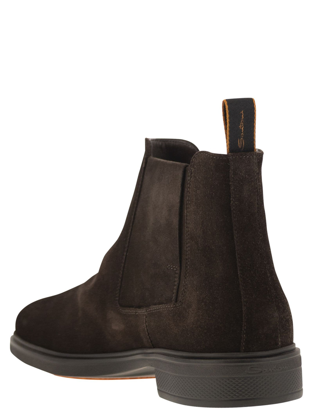 Santoni Men Easy Suede Ankle Boot