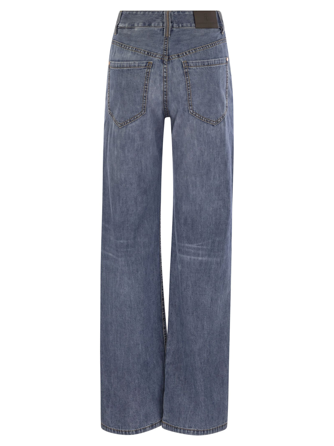 Brunello Cucinelli Women Contemporary Loose Trousers In Lightweight Denim