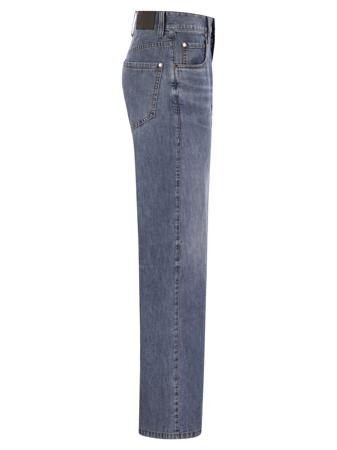 Brunello Cucinelli Women Contemporary Loose Trousers In Lightweight Denim
