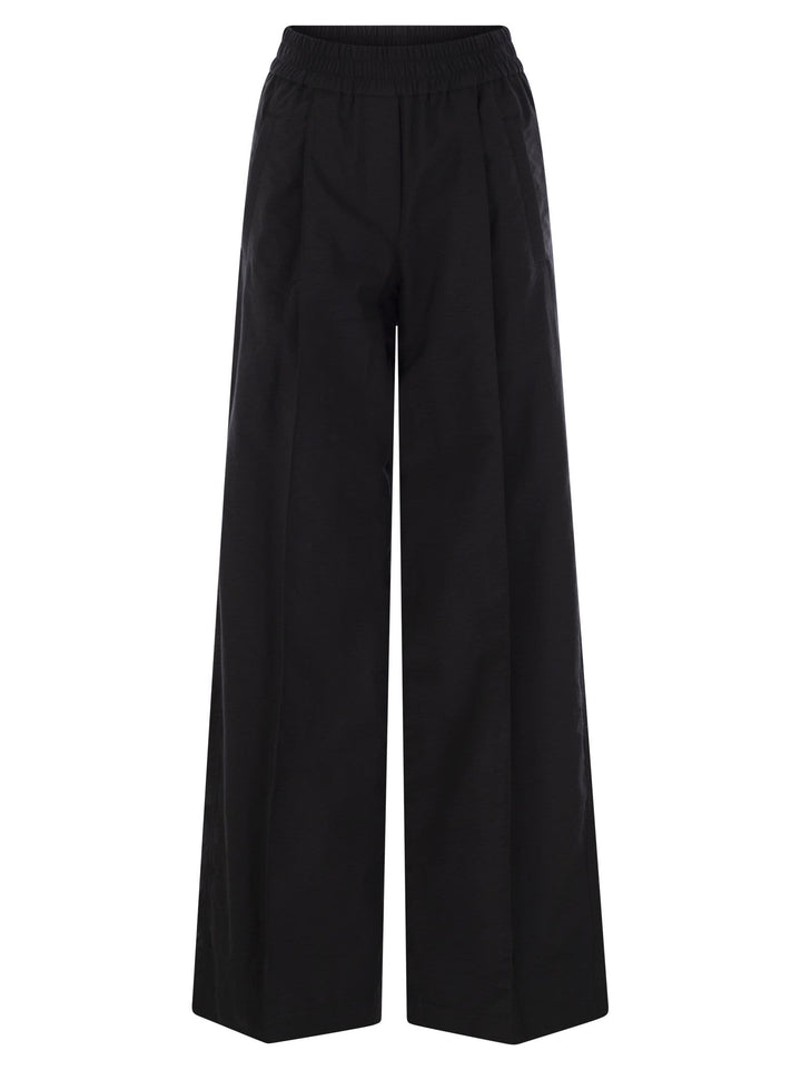 Brunello Cucinelli Women Loose Fit Cotton Trousers