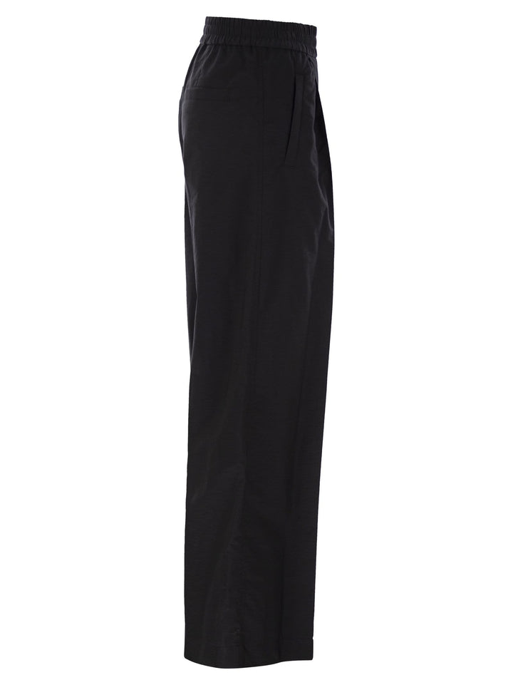 Brunello Cucinelli Women Loose Fit Cotton Trousers