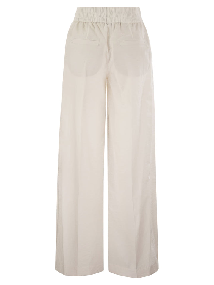 Brunello Cucinelli Women Loose Fit Cotton Trousers