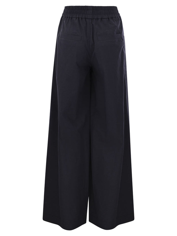 Brunello Cucinelli Women Relaxed Light Cotton Trousers