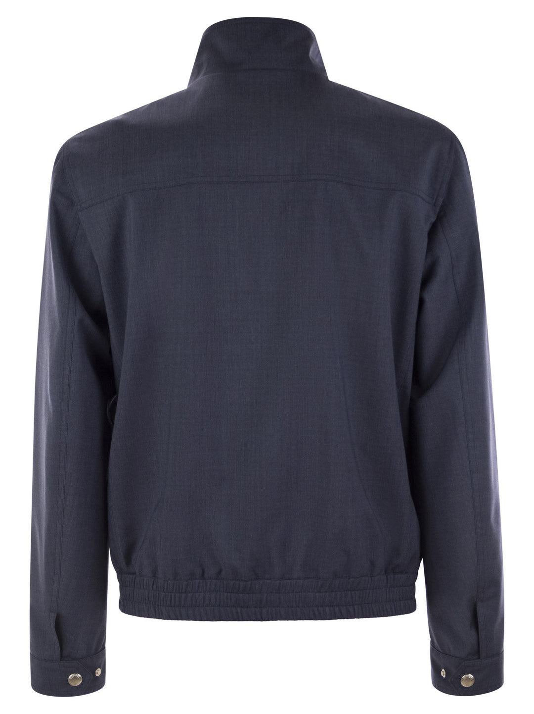 Brunello Cucinelli Men Bomber Jacket In Membrane Canvas