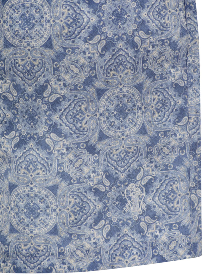 Brunello Cucinelli Men Beach Swimsuit With Paisley Design