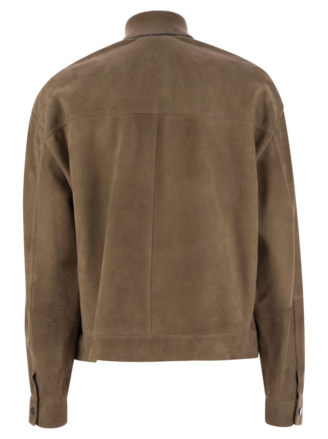 Brunello Cucinelli Women Couture Suede Outerwear With Jewellery