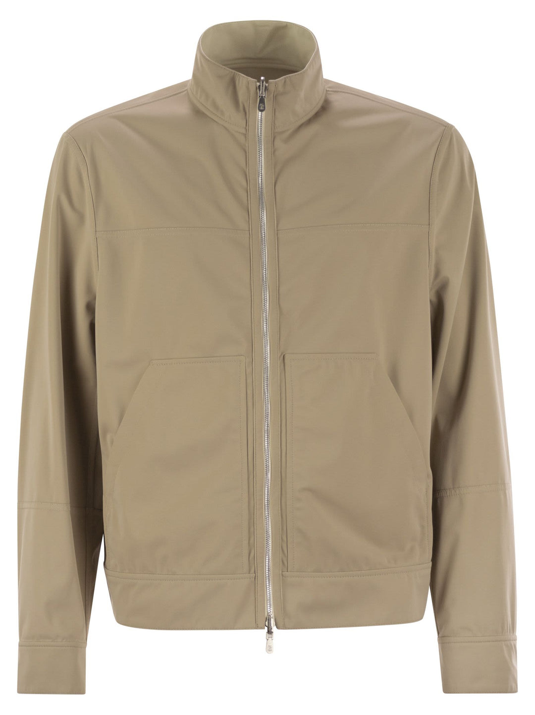 Brunello Cucinelli Men Reversible Bomber Jacket In Membrane Nappa Leather