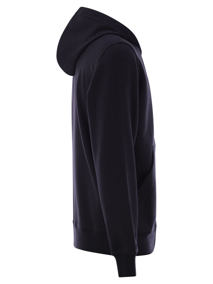 Brunello Cucinelli Men Cotton Fleece Topwear With Zip And Hood