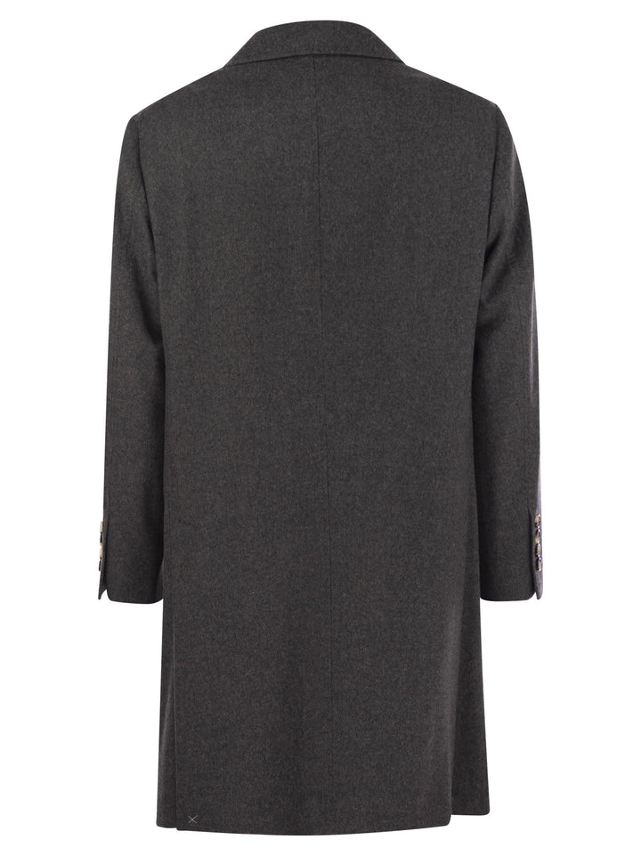 Brunello Cucinelli Men Wool And Cashmere Coat