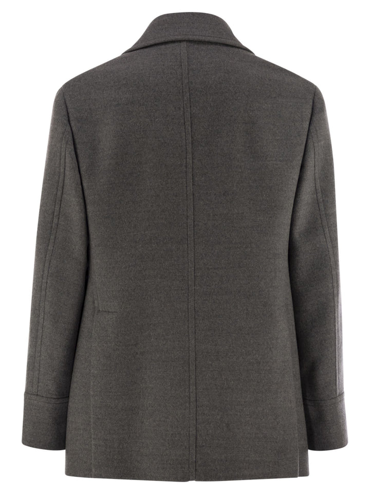 Brunello Cucinelli Men One-And-A-Half-Breasted Wool Coat