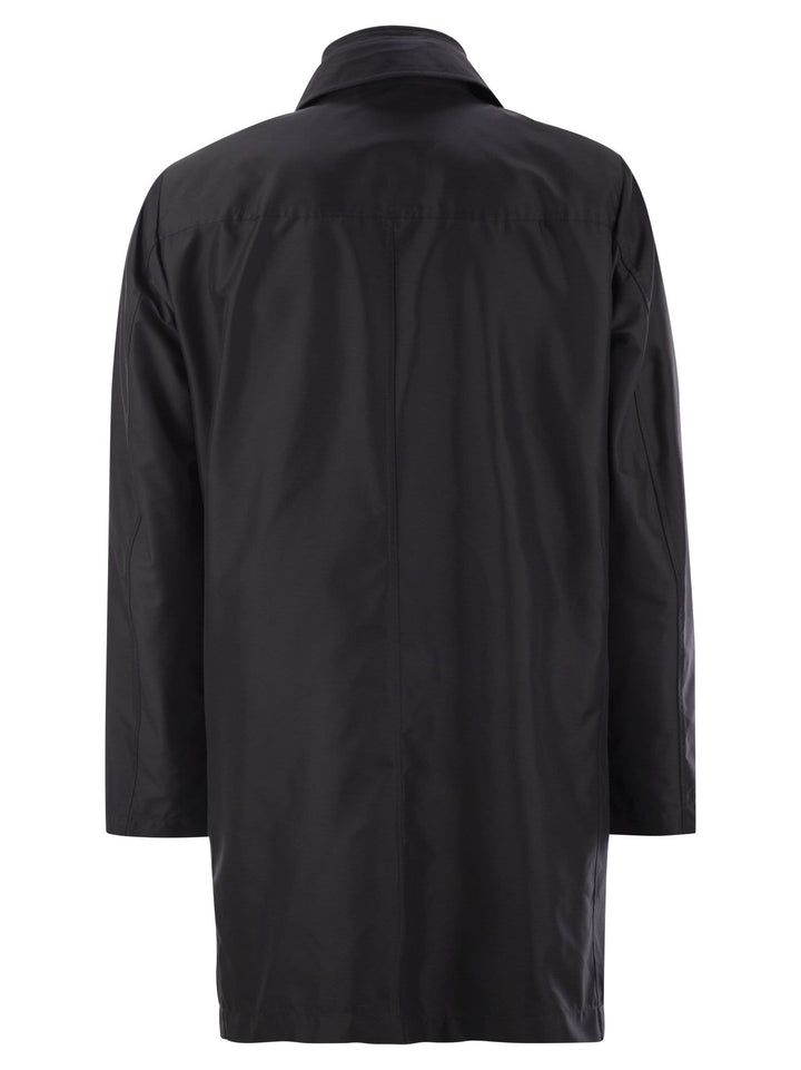 Fay Men Morning Coat In Technical Cotton