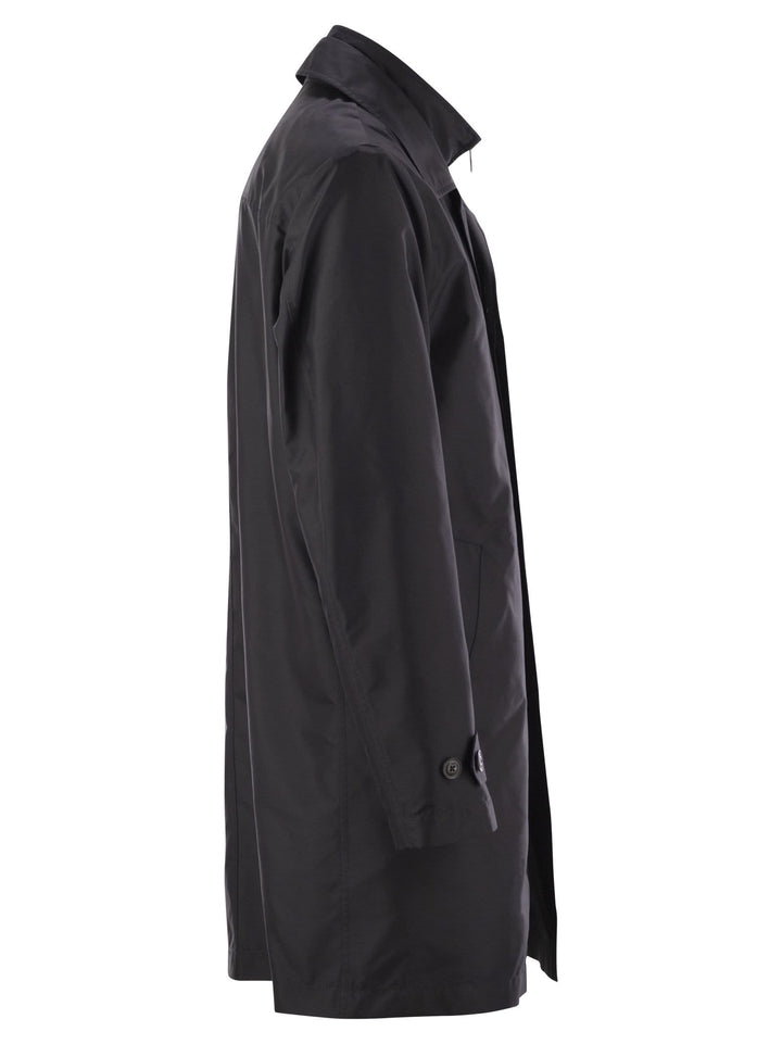 Fay Men Morning Coat In Technical Cotton