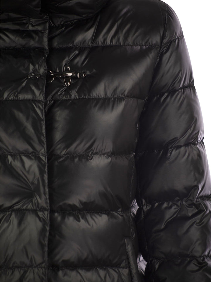 Fay Women Long Down Jacket With Hook