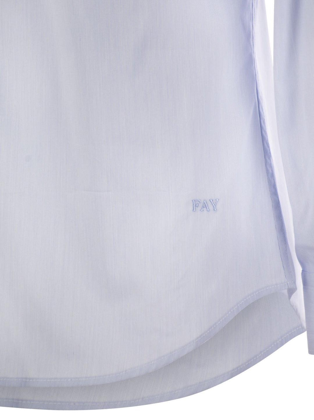 Fay Men Stretch Poplin Shirt With French Collar