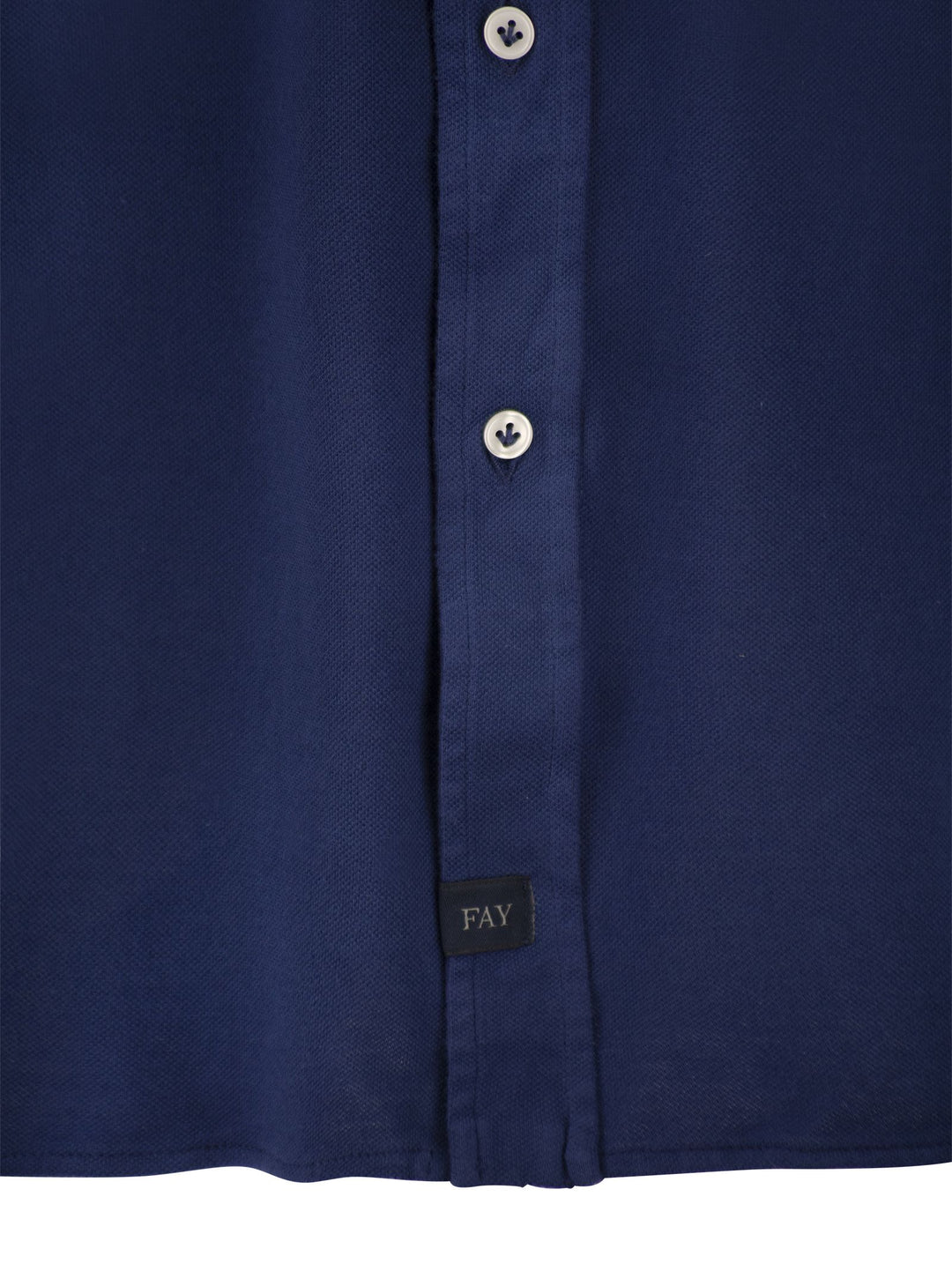 Fay Men Cotton French Collar Shirt