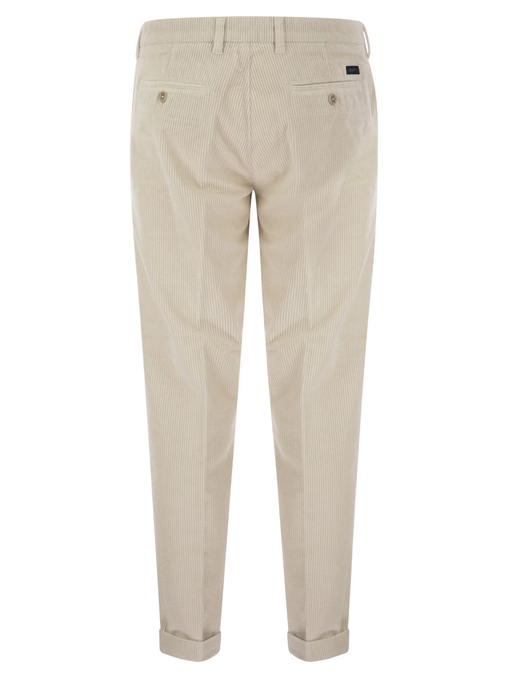 Fay Men Slim Corduroy Trousers