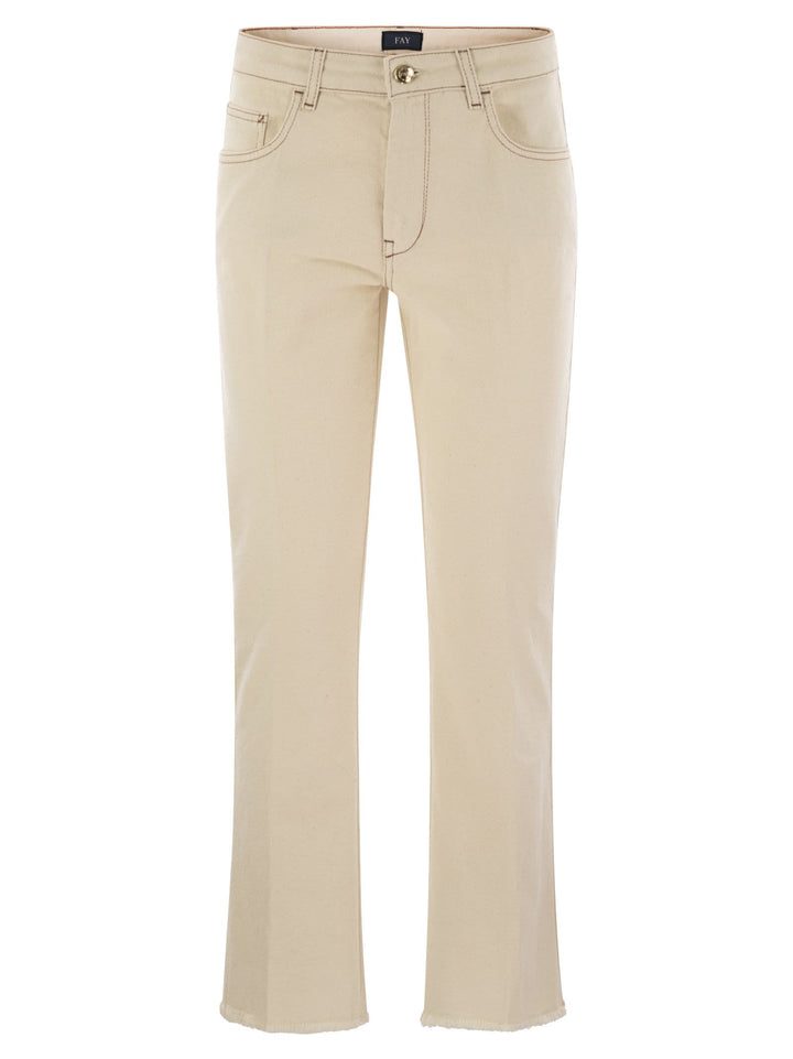 Fay Women Denim 5-Pocket Trousers