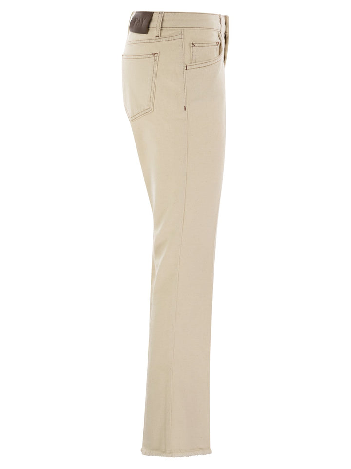 Fay Women Denim 5-Pocket Trousers