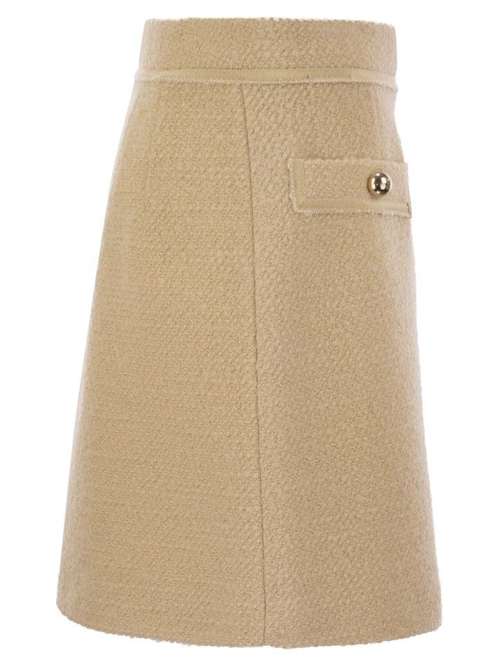 Fay Women Wool Short Skirt