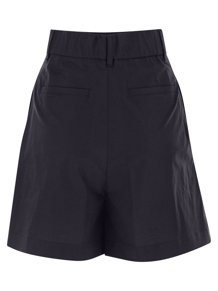 Herno Women Stretch Cotton Bermuda Shorts