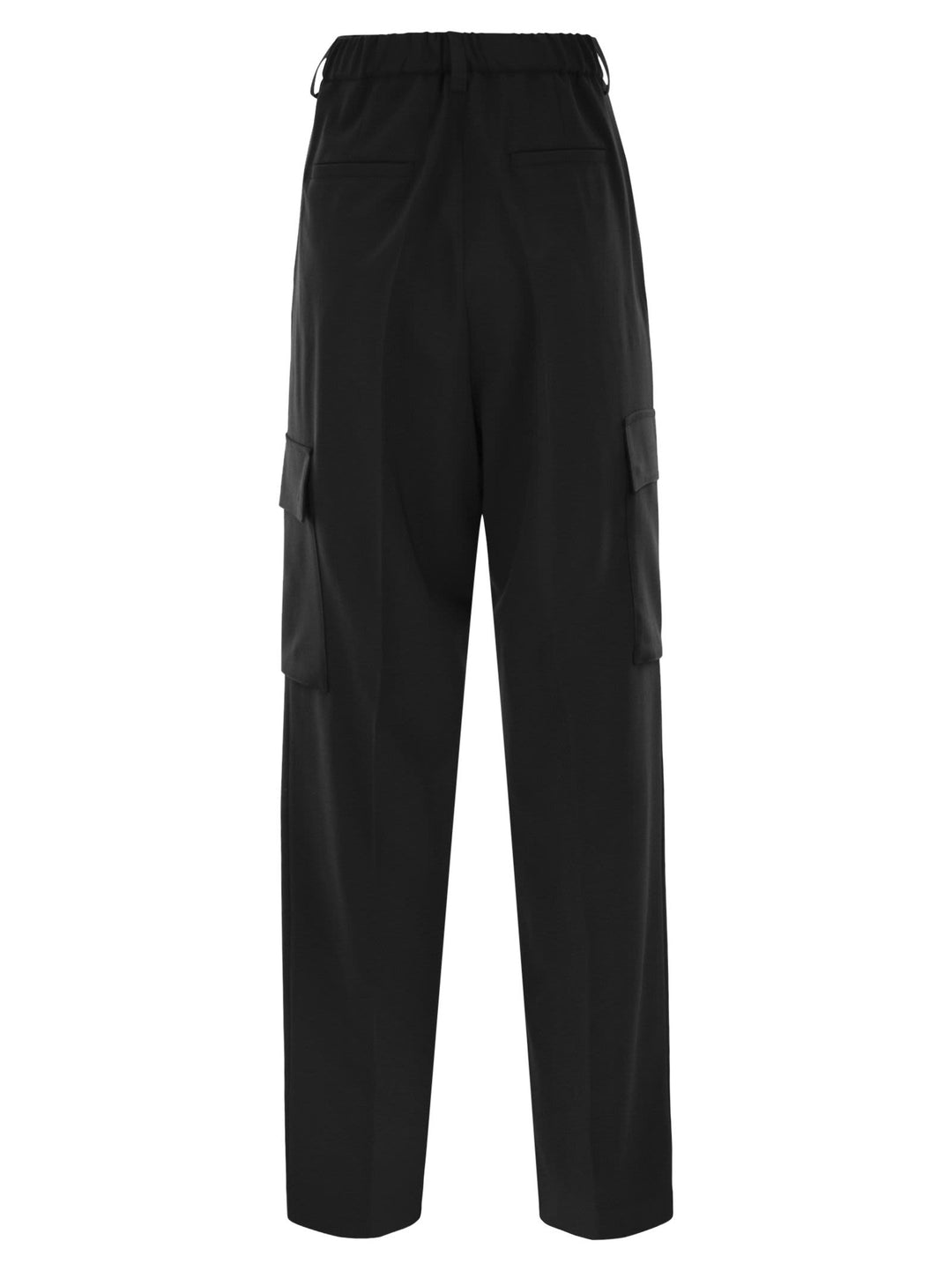Herno Women Soft Wool Cargo Pants