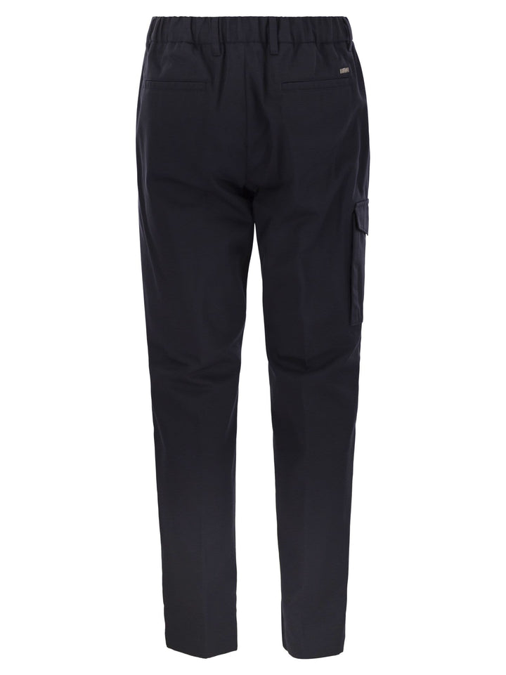 Herno Men Pure Cotton Resort Cargo Trousers