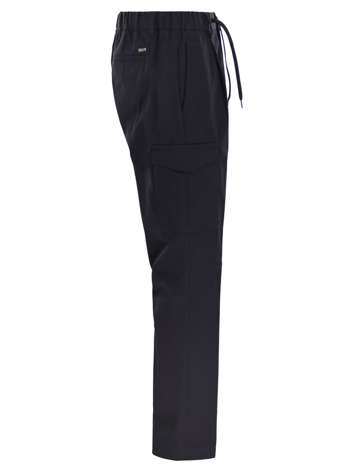 Herno Men Pure Cotton Resort Cargo Trousers