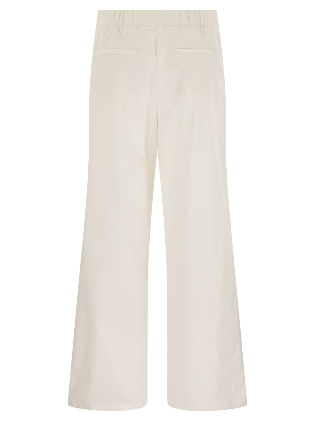 Herno Women Resort Cotton Trousers With Drawstring